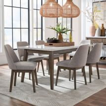 Liberty Furniture 618-CD-7RLS Liberty Furniture 618-CD-7RLS Edison - 7 Piece Rectangular Table Set - Brownstone