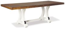 Ashley Furniture D546-35 Valebeck - Rectangular Dining Room Table - White / Brown