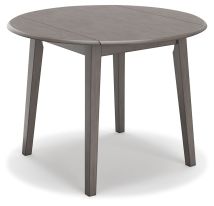Ashley Furniture D194-15 Shullden - Round Drm Drop Leaf Table - Gray