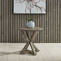 Liberty Furniture 172-OT1021 Parkland Falls - Round End Table - Weathered Taupe