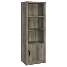 Coaster Fine Furniture 707726 Burke - 3-Shelf Engineered Wood Media Tower - Gray Driftwood