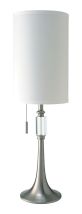 Furniture of America L731182T Aya - Table Lamp - White / Silver