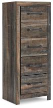 Ashley Furniture B211-11 Drystan - Narrow Chest - Brown / Beige
