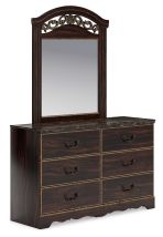 Signature Design by Ashley® B1055B1 Glosmount - Two-tone - Dresser And Mirror