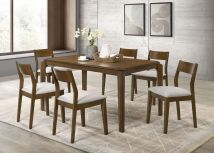 Coaster Fine Furniture 108921-S7 Almonte - 7 Piece Rectangular Dining Set - Dark Brown