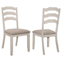 Coaster Fine Furniture 108052 Ronnie - Wood Dining Side Chair (Set of 2) - Rustic Cream