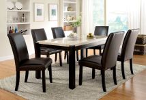 Furniture of America CM3823T Gladstone - Dining Table - Dark Walnut / Ivory