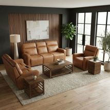 Liberty Furniture 7026AN-UPH-SOLOREC Liberty Furniture 7026AN-UPH-SOLOREC Chase - 3 Piece Living Room Set (Sofa With Loveseat & Recliner) - Oslo Antelope