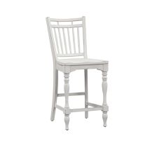 Liberty Furniture 244-B400024 Magnolia Manor - Spindle Back Counter Chair - Antique White