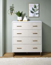 ACME AC00958 Myles - Chest - White, Champagne & Gold Finish