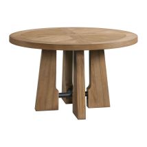 Intercon LM-TA-5454-WOA-C Landmark - Round Dining Table - Weathered Oak