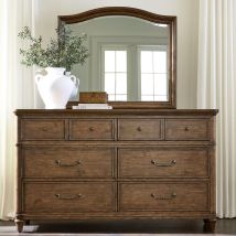 Liberty Furniture 336-BR-DM Harrison Heights - Dresser & Mirror - Sienna