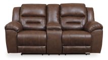 Ashley Furniture 3990494 Ashley Furniture 3990494 Stoneland - DBL Rec Loveseat w/Console - Chocolate