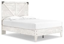 Ashley Furniture EB4121B2 Shawburn - Full Panel Platform Bed - Whitewash
