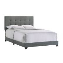 Intercon UB-BR-ADYQEN-GNM-C Intercon UB-BR-ADYQEN-GNM-C Addyson - Upholstered Queen Bed - Gunmetal