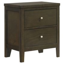 Coaster Fine Furniture 224422 Wilkes - 2-Drawer Nightstand Bedside Table - Dark Cocoa