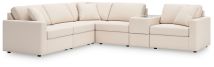 Ashley Furniture 92103S7 Ashley Furniture 92103S7 Modmax - 6-Piece Sectional With Storage Console - Oyster