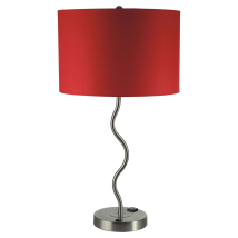 Furniture of America L76224T-RD-2PK Sprig - Table Lamp (Set of 2) - Red