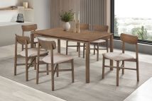 Coaster Fine Furniture 108561-S7 Parkridge - 7 Piece Wood Dining Set - Natural Walnut