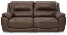 Ashley Furniture U71604S3 Dunleith - 2-Piece Power Reclining Loveseat - Chocolate