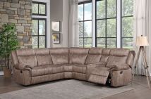 ACME LV00397 Dollum - Sectional Sofa - 2-Tone Chocolate Velvet