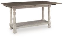 Ashley Furniture T814-4 Havalance - Flip Top Sofa Table - Gray / White