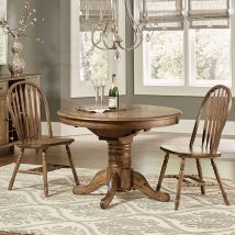 Liberty Furniture 186-CD-3ROS Carolina Crossing - 3 Piece Round Table Set - Dark Brown