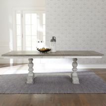 Liberty Furniture 661W-CD-TRS Whitney - Trestle Table - Antique Linen / Weathered Gray