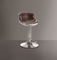 ACME 96556 Brancaster - Stool - Vintage Brown Top Grain Leather & Aluminum