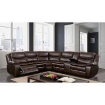 Furniture of America CM6982BR-SECTIONAL Pollux - Sectional - Brown