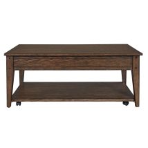 Liberty Furniture 210-OT1015 Lake House - Lift Top Cocktail Table - Rustic Brown