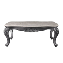 ACME 85345 Ariadne - Coffee Table - Marble & Platinum