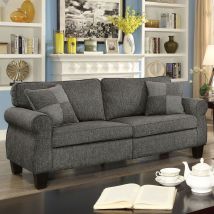 Furniture of America CM6328GY-SF-VN Rhian - Sofa - Dark Gray