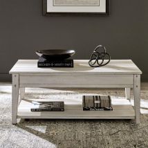 Liberty Furniture 110W-OT1015 Liberty Furniture 110W-OT1015 Lake House - Lift Top Cocktail Table - Weathered White