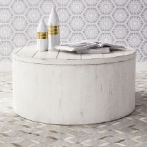 Liberty Furniture 406W-OT1011 Modern Farmhouse - Drum Cocktail Table - White