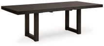 Signature Design by Ashley® D618-35 Neymorton - Dark Grayish Brown - Rectangular Dining Room Butterfly Extension Table