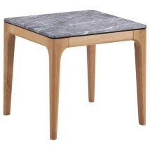 Coaster Fine Furniture 707857 Polaris - Square Smart Top Side End Table - Gray And Light Oak