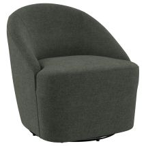 Coaster Fine Furniture 903075 Leon - Upholstered Barrel Accent Swivel Chair - Hunter Green