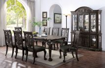 Furniture of America CM3185DG-T Petersburg - Dining Table With X Leaf - Dark Gray