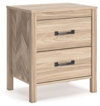 Signature Design by Ashley® EB3929-292 Battelle - Tan - Two Drawer Night Stand