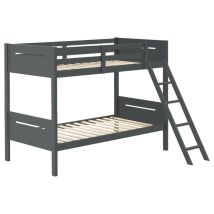 CoasterEveryday 405051GRY Littleton - Wood Twin Over Twin Bunk Bed - Gray