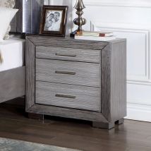 Furniture of America CM7468GY-N Raiden - Nightstand With USB - Gray