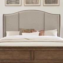 Liberty Furniture 336-BR13HU Harrison Heights - Queen Upholstered Shelter Headboard - Sienna