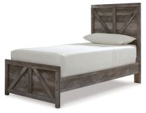 Ashley Furniture B440B16 Wynnlow - Twin Crossbuck Panel Bed - Gray