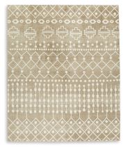 Signature Design by Ashley® R406221 Bunchly - Tan / Brown / Cream - Large Rug
