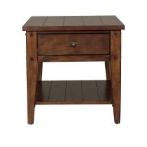 Liberty Furniture 210-OT1020 Lake House - End Table - Rustic Brown