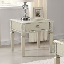 Furniture of America CM4512E Adina - End Table - Silver