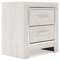 Ashley Furniture B2640-92 Altyra - Two Drawer Night Stand - White