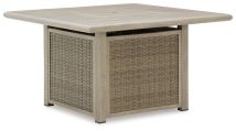 Ashley Furniture PCP690-772 Cliff Trails - Square Fire Pit Table - Beige