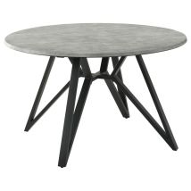 CoasterEveryday 193801 Neil - Round Smart Top Dining Table - Gunmetal
